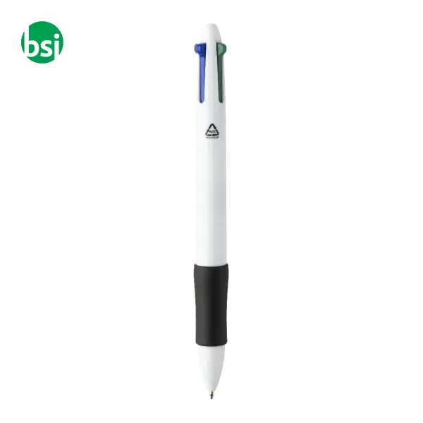 Penna a sfera in plastica riciclata 4 colori QUATTRO -  2