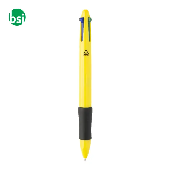 Penna a sfera in plastica riciclata 4 colori QUATTRO -  8