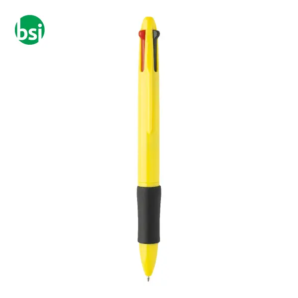 Penna a sfera in plastica riciclata 4 colori QUATTRO -  9