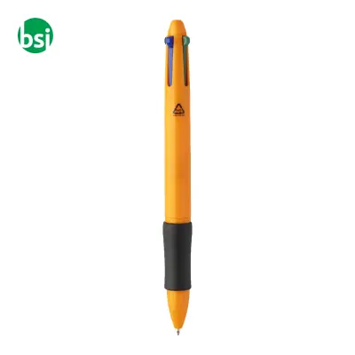 Penna a sfera in plastica riciclata 4 colori QUATTRO - Immagine 12