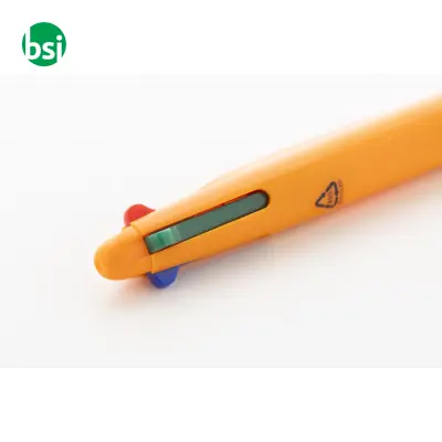 Penna a sfera in plastica riciclata 4 colori QUATTRO - Immagine 14