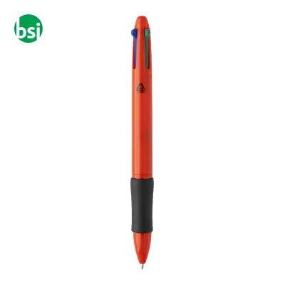 Penna a sfera in plastica riciclata 4 colori QUATTRO - Immagine 16