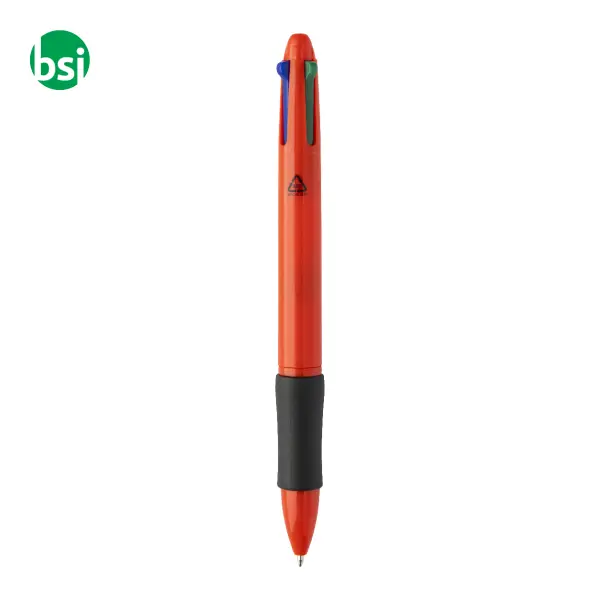 Penna a sfera in plastica riciclata 4 colori QUATTRO -  16