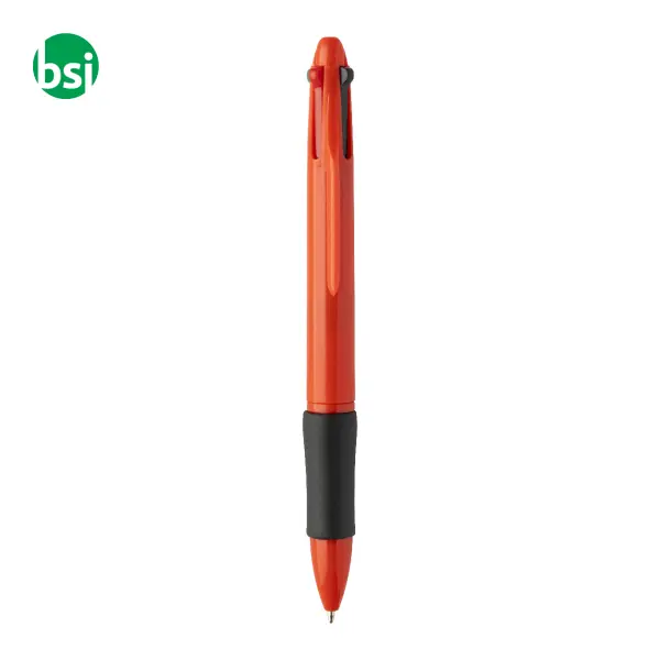 Penna a sfera in plastica riciclata 4 colori QUATTRO -  17