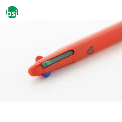 Penna a sfera in plastica riciclata 4 colori QUATTRO - Immagine 18