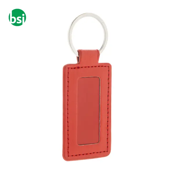 Portachiavi in plastica riciclata SHINEKEY RECT -  15