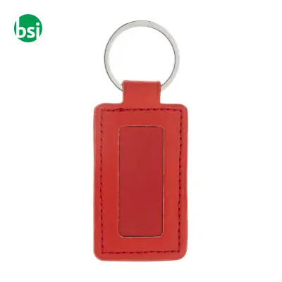 Portachiavi in plastica riciclata SHINEKEY RECT - Immagine 4