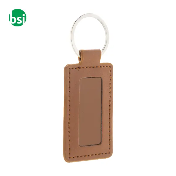 Portachiavi in plastica riciclata SHINEKEY RECT -  17