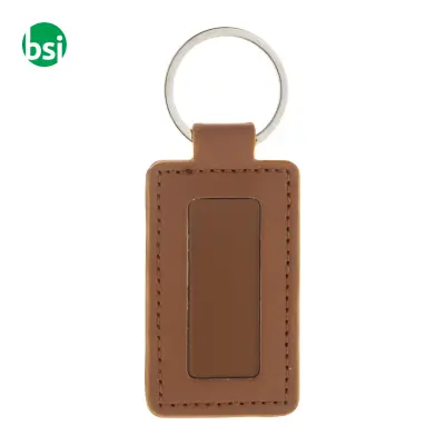 Portachiavi in plastica riciclata SHINEKEY RECT - Immagine 10