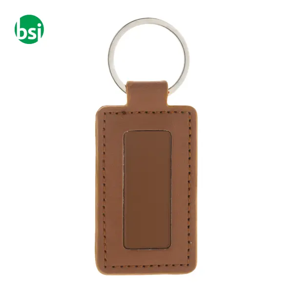 Portachiavi in plastica riciclata SHINEKEY RECT -  10