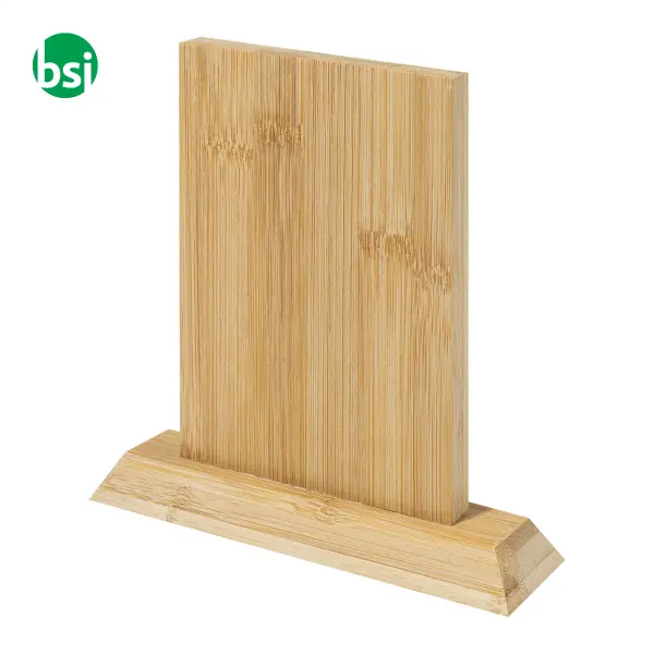 Trofeo in bambù personalizzato TROBOO RECT -  1