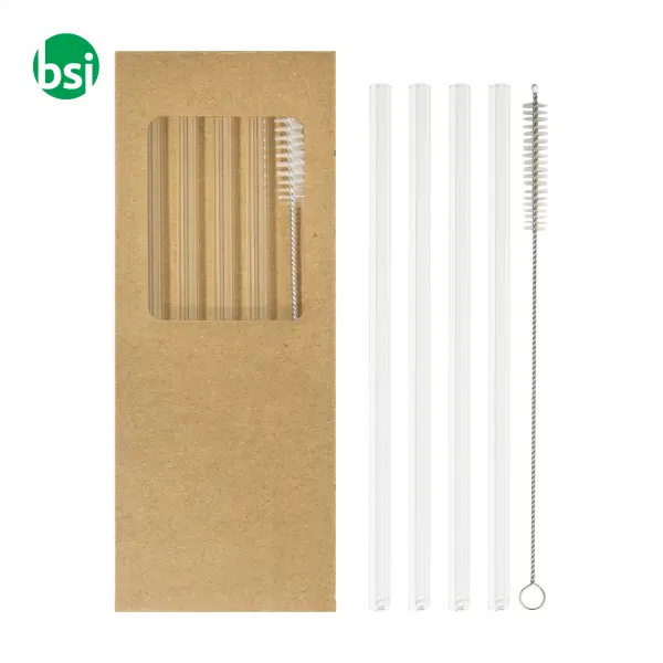 Set cannucce vetro con stampa BOROSIP -  1