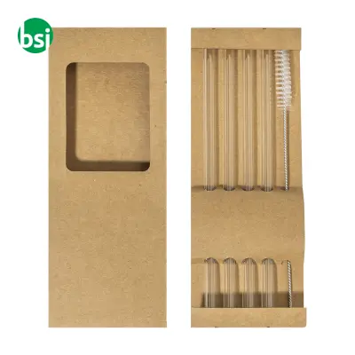 Set cannucce vetro con stampa BOROSIP - Immagine 2