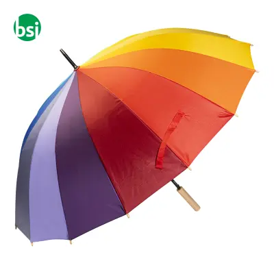 Ombrello arcobaleno con tuo logo RAINJOY - Immagine 2