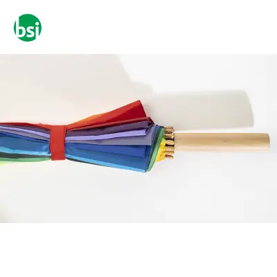 Ombrello arcobaleno con tuo logo RAINJOY - Immagine 5