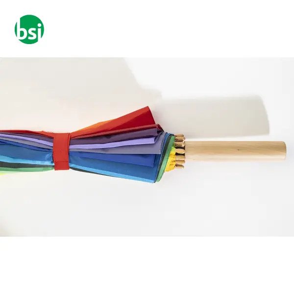 Ombrello arcobaleno con tuo logo RAINJOY -  5