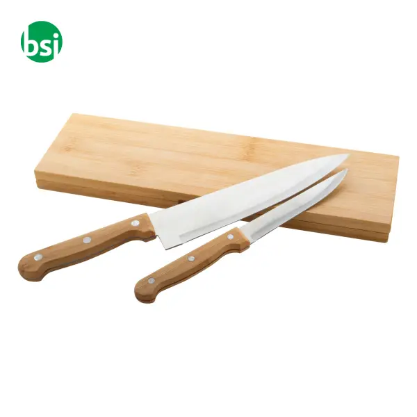 Set Coltelli Con Manici In Bamboo Sanjo -  1