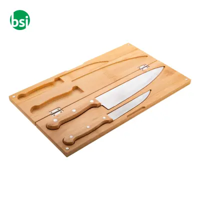 Set Coltelli Con Manici In Bamboo Sanjo - Immagine 3