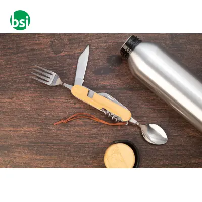 Posate E Coltello Tascabili Xander - Immagine 5