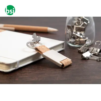 Portachiavi Metallo E Sughero Cortica - Immagine 3