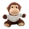 Scimmia in peluche RPET REHOWL - Anteprima 1
