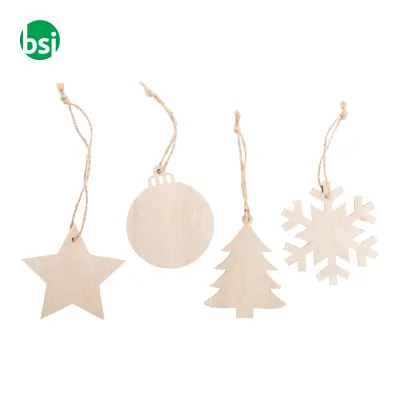 Decorazione natalizia stella personalizzata ROSVIK - Immagine 2