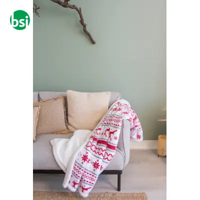 Coperta in rPET natalizia HOBBORN - Immagine 6