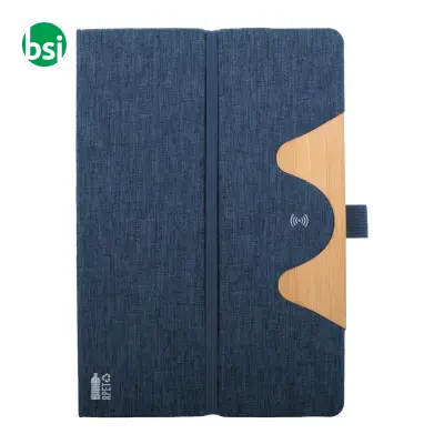 Quaderno in RPET con caricatore wireless CHATOM - Immagine 2