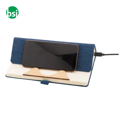 Quaderno in RPET con caricatore wireless CHATOM - Immagine 6