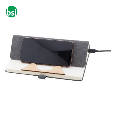 Quaderno in RPET con caricatore wireless CHATOM - Immagine 14