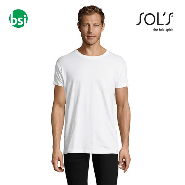 Magliette bianche da uomo personalizzate REGENT FIT Sol's -  1