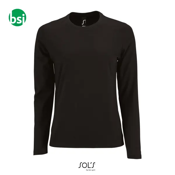 T-shirt donna con stampa logo IMPERIAL LSL Sol's -  3