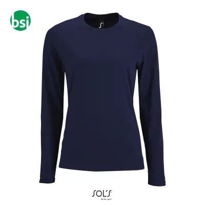 T-shirt donna con stampa logo IMPERIAL LSL Sol's - Immagine 4