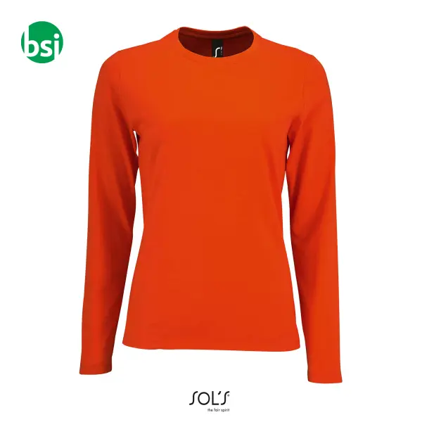 T-shirt donna con stampa logo IMPERIAL LSL Sol's -  6