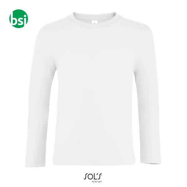 Magliette bianche da bambini con stampa IMPERIAL LSL Sol's -  2