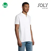 Polo bianca personalizzabile uomo PLANET Sol's