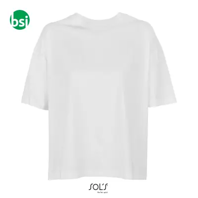 Magliette bianche da donna personalizzabili BOXY Sol's - Immagine 2