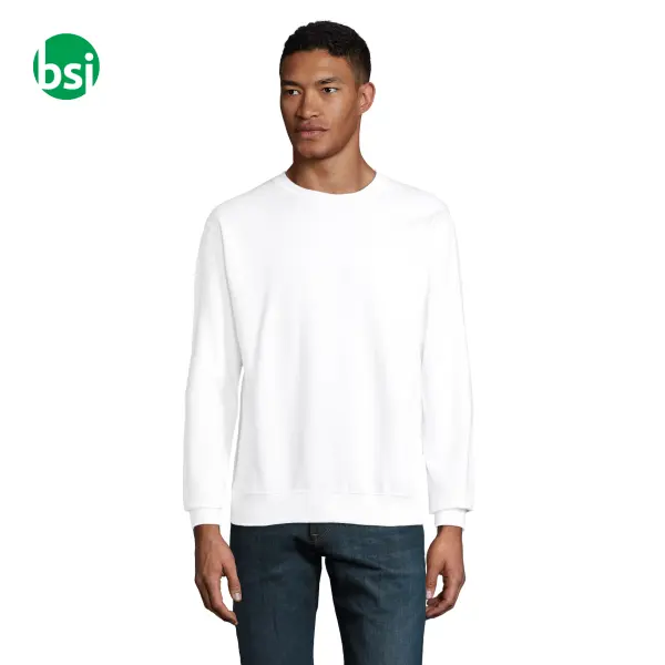 Felpa bianca unisex personalizzabile COLUMBIA Sol's -  1