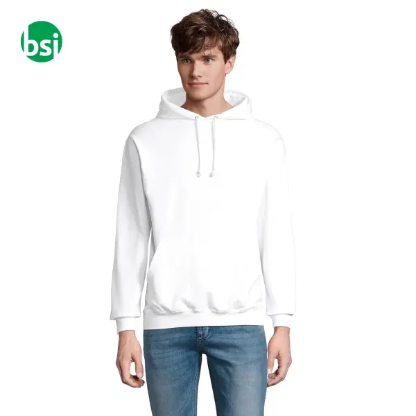 Felpa bianca unisex personalizzabile CONDOR Sol's -  1