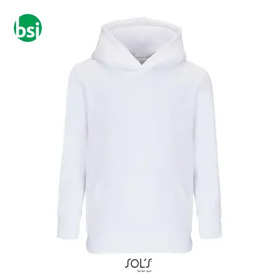 Felpa bianca bambini con stampa logo CONDOR Sol's - Immagine 2