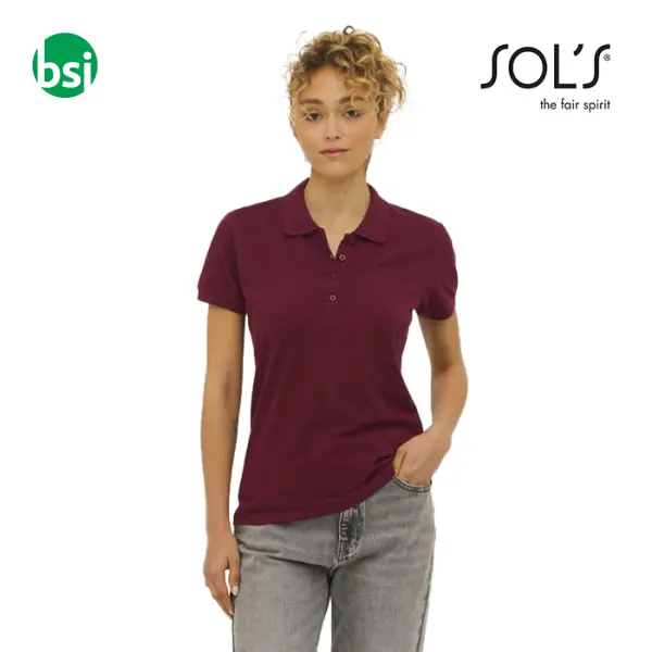 Polo personalizzata donna logo PASSION Sol's -  1