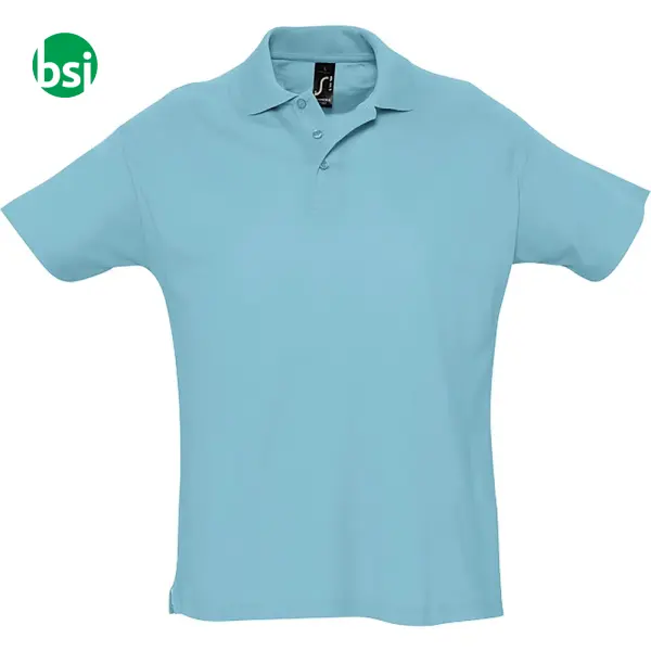 Polo uomo con brand personalizzato SUMMER II -  3