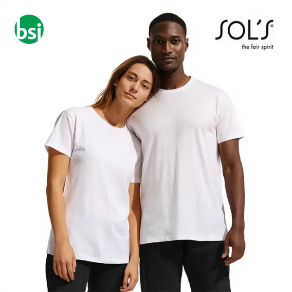 Magliette bianche da unisex personalizzabili REGENT Sol's -  1