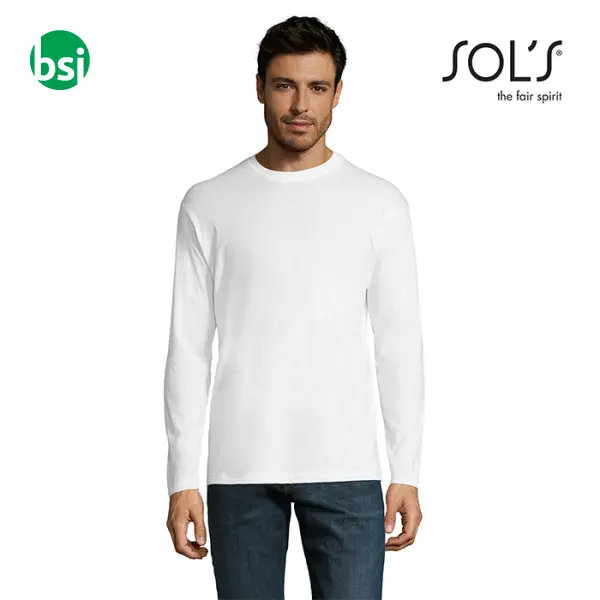 Magliette bianche da uomo personalizzate MONARCH Sol's -  1