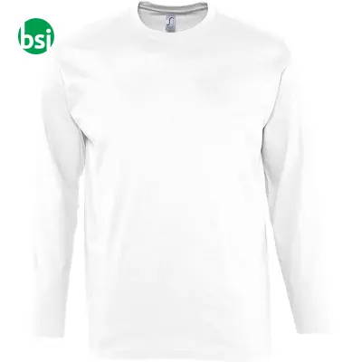 Magliette bianche da uomo personalizzate MONARCH Sol's - Immagine 2
