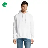 Felpa bianca unisex personalizzabile SLAM Sol's