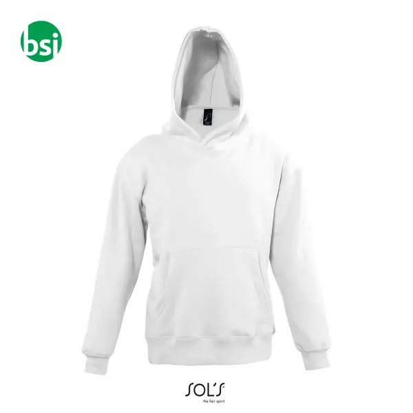 Felpa bianca per bambini con stampa logo SLAM Sol's -  2