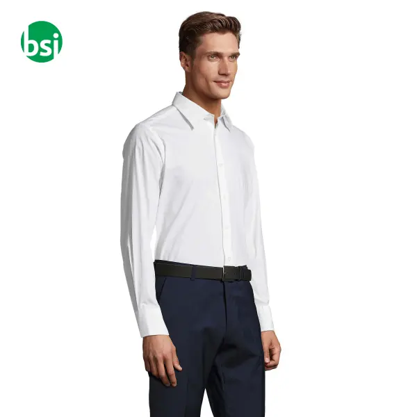 Camicia bianca da uomo personalizzata BRIGHTON Sol's -  2