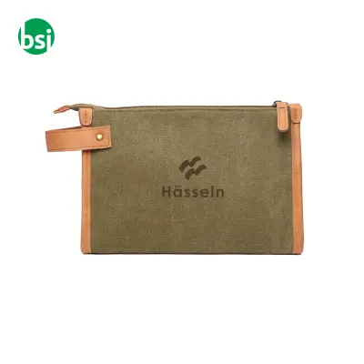 Cosmetic bag VINGA Bosler in canvas riciclato GRS - Immagine 4