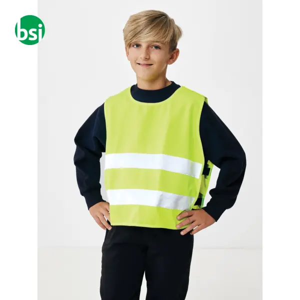 Gilet di sicurezza in PET riciclato GRS 7-12 anni -  3